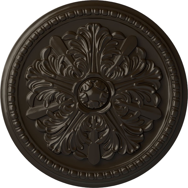 Ekena Millwork Swindon Ceiling Medallion (Fits Canopies up to 2 7/8"), 16 7/8"OD x 1 1/2"P, Stone Hearth CM16SWSHF - main